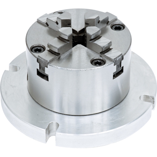 4-jaw chuck diam. 80 mm with face plate diam. 125 mm
