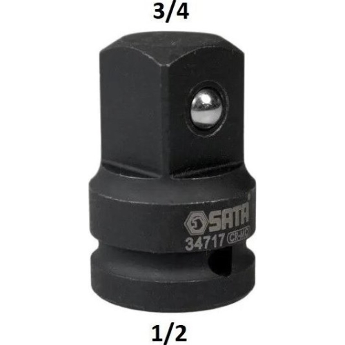 1/2" Dr. Impact adapter 1/2"(F) - 3/4"(M)