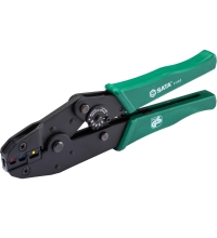 Ratchet crimping pliers for insulated terminals