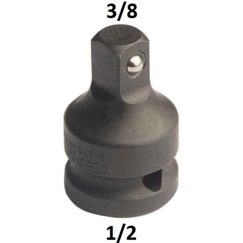 1/2" Dr. Impact adapter 1/2"(F) - 3/8"(M)