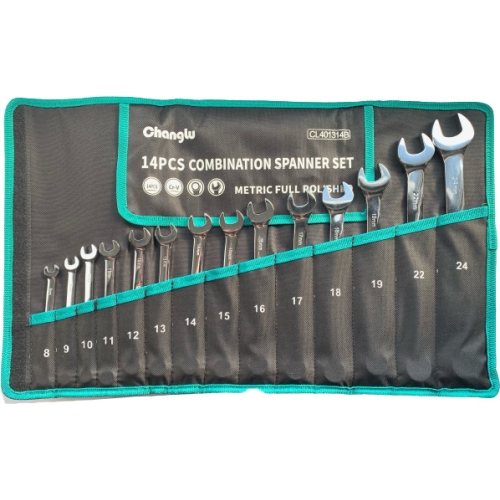 Combination wrench set 14pcs (8-24mm)