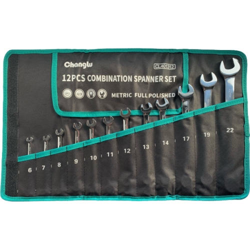 Combination wrench set 12pcs (6-22mm)