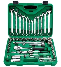 1/4" + 1/2" Dr. Socket and wrench set 61pcs