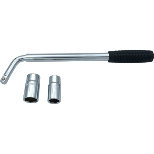 L-type extended handle with sockets 1/2" set 3pcs.
