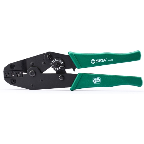 Ratchet crimping pliers for non-insulated terminals