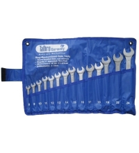 Combination ring and open end spanner set 14pcs. (8-24)