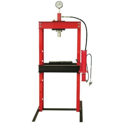 Pneumatic / hydraulic shop press with gauge 20t