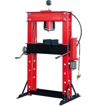 Pneumatic / hydraulic shop press with gauge 40t