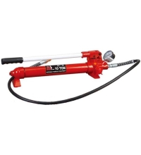 Hydraulic hand pump 10t with hose and gauge