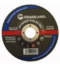 Grinding wheel 125x6.0x22.2  27. Metal and steel