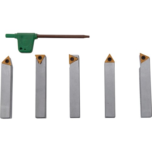 Indexable carbide turning tool set, 10 mm, 5 pcs.