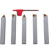 Indexable carbide turning tool set, 12 mm, 5 pcs.