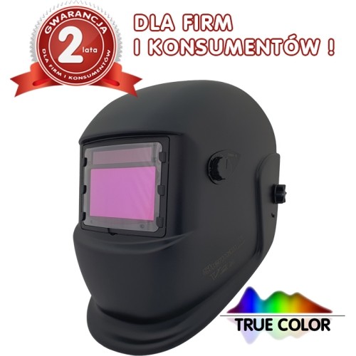 Sherman-profi V2a self-darkening visor black