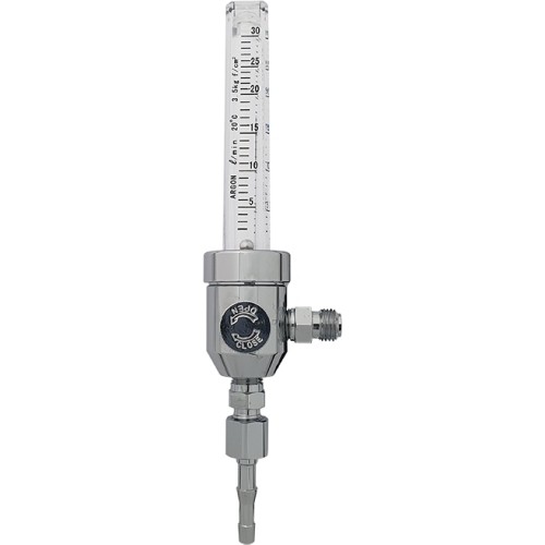Rotameter with valve