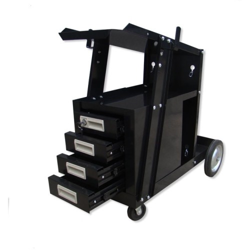 MIG welding cart with drawers
