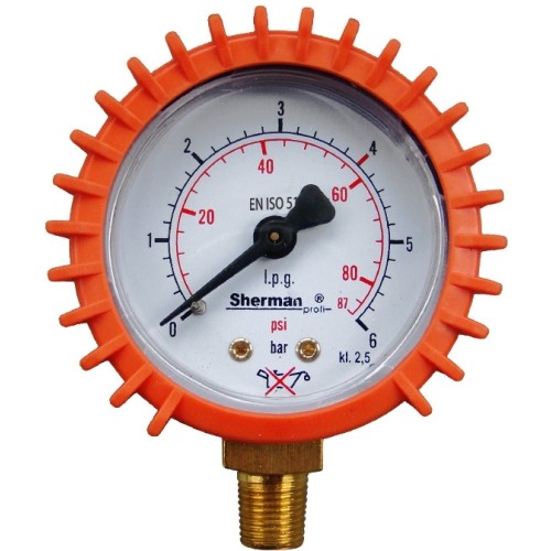 LPG pressure gauge ⌀ 50mm Mouse 6bar