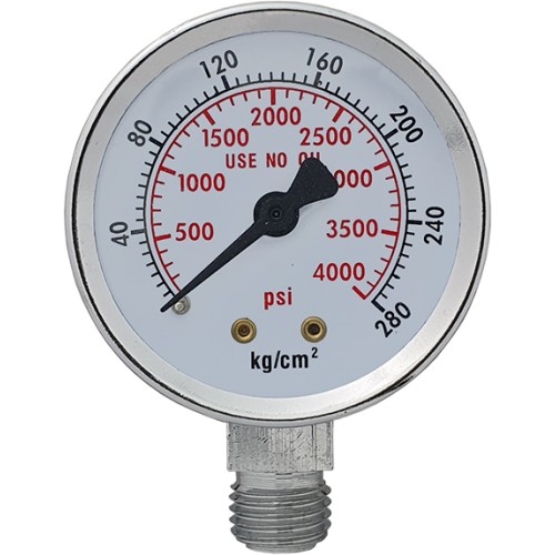 Pressure gauge ⌀ 52mm CO₂/Ar reducer with rotameter and heater CH-258 RBRP