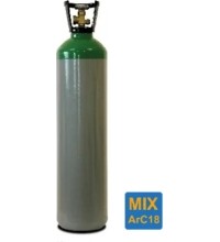 Dujų balionas (EURO) (MIX ArC18) (užpildytas) - 50 l - 200 bar