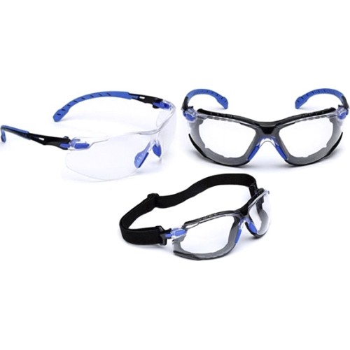 Apsauginiai akiniai Solus Scotchgard 3M, nerasojantys, skaidrūs - Mėlyna