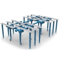 Modulinių stalų sistema 1770x2630mm - ø28 mm