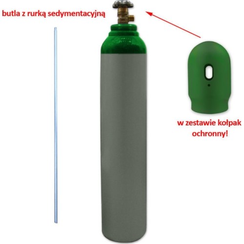 Gas cylinder full mix Argon/CO₂ 8l with sedimentation tube - 150 bar