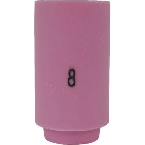 TIG ceramic nozzle under current coupling U-126 (T-9/20) 13N 08 - No. 4 - 30 x 6.5 mm - 12 - No. 8 - 30 x 12.5