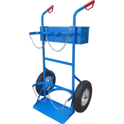 Two-cylinder gas cylinder cart - Pumped +-380