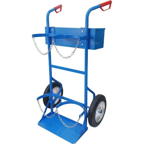 Two-cylinder gas cylinder cart - Full +-340