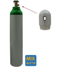 Dujų balionas (EURO) (MIX ArC18) (užpildytas) - 8 l - 200 bar