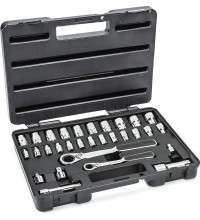 3/8" + 1/4" Dr. Ratchet pass-thru socket set 30pcs