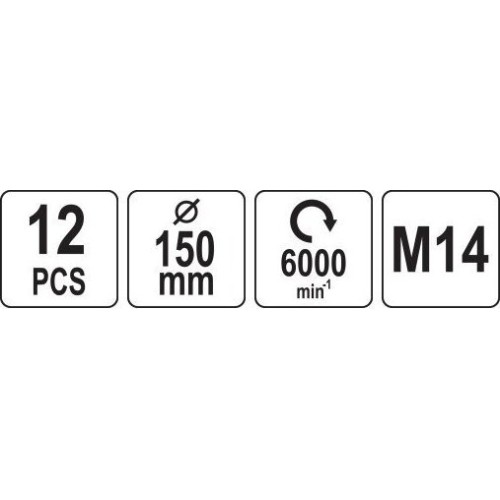 Car detailing/polishing 150mm, M14 set 12pcs