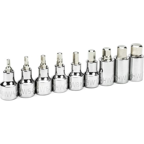 1/2" Dr. Bit socket set (HEX) 9pcs
