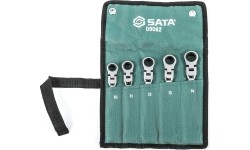 Kombinuotų raktų su lanksčia terkšle rinkinys 5vnt. (10-14)