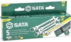 Kombinuotų raktų su lanksčia terkšle rinkinys 5vnt. (10-14)