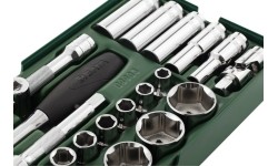 Tray. Socket set. 1/2" Dr.  27pcs.