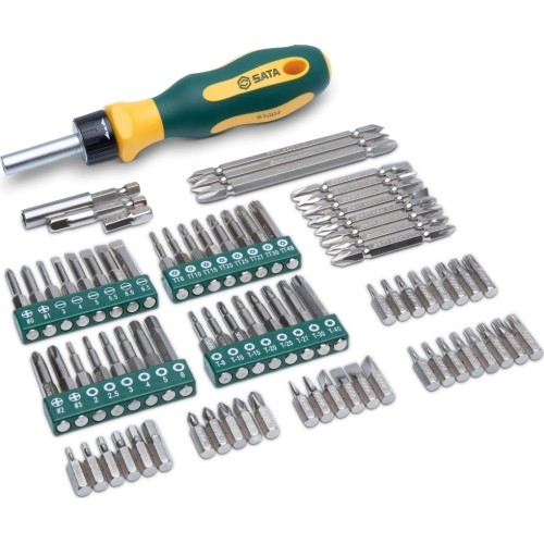 Keičiamų antgalių rinkinys (IMBUS, TORX, SPLINE)(80vnt)