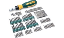 Keičiamų antgalių rinkinys (IMBUS, TORX, SPLINE)(80vnt)