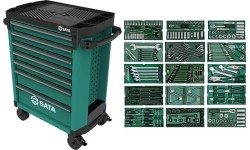 Įrankių spintelė PRO su įrankiais, su ratukais, 300vnt.