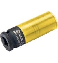 Prailginta smūginė galvutė 1/2'' 19mm plonasienė su apsauga