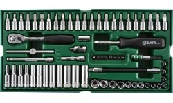 Tray. Socket set. 1/4" Dr.  66pcs.