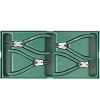Tray. Snap ring pliers set 4pcs.