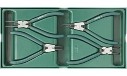Tray. Snap ring pliers set 4pcs.