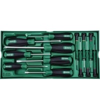 Tray. Screwdriver set 13pcs.