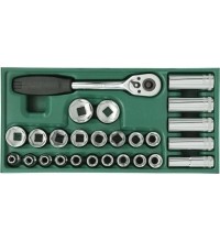 Tray. Socket set  1/2" Dr. 26pcs.