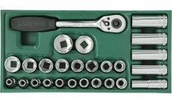 Tray. Socket set  1/2" Dr. 26pcs.