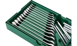 Tray. Combination wrench and hex key set  10pcs.