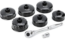 End cap oil filter wrench set 8pcs