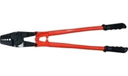 Pliers for crimping lines