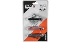 Sulankstomų HEX, INCH, TORX raktų rinkinys 24vnt.