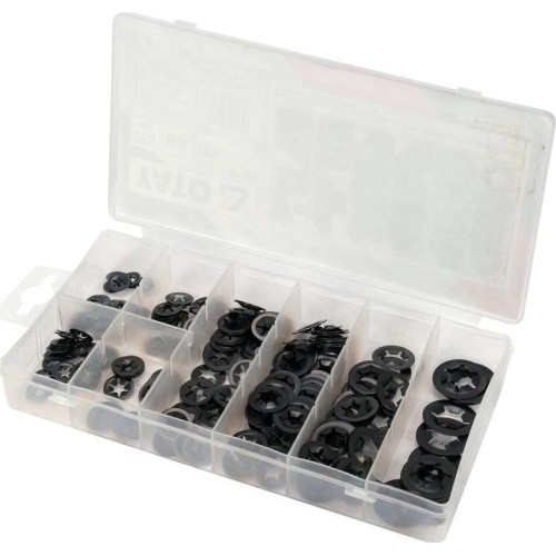 Plieninių fiksuojamų poveržlių spyruoklių ašims rinkinys (260vnt)